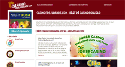 Desktop Screenshot of casinoerbjudande.com